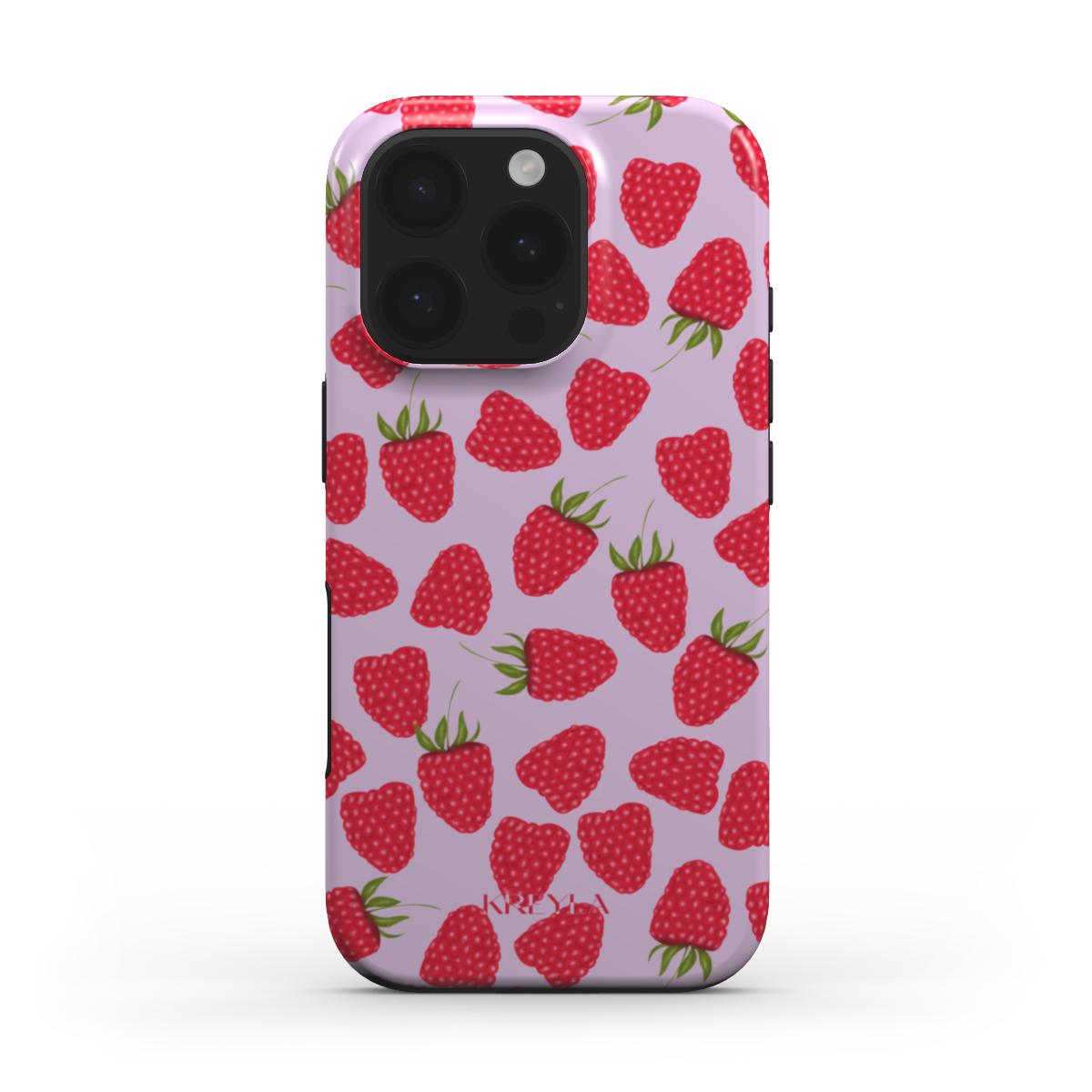 Kreyla Raspberry Bloom MagSafe Tough Phone Case
