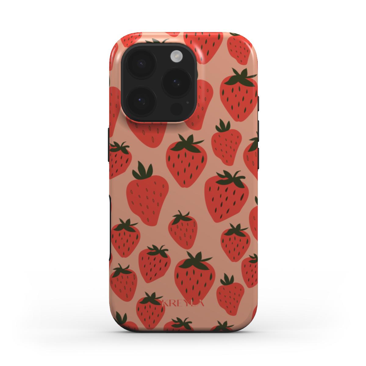Kreyla Strawberry Pop MagSafe Tough Phone Case