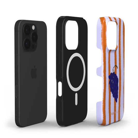 Kreyla Dark Grape Stripe MagSafe Tough Phone Case