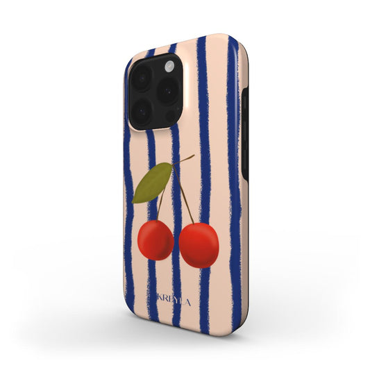 Kreyla Twin Cherry Stripe Tough Phone Case
