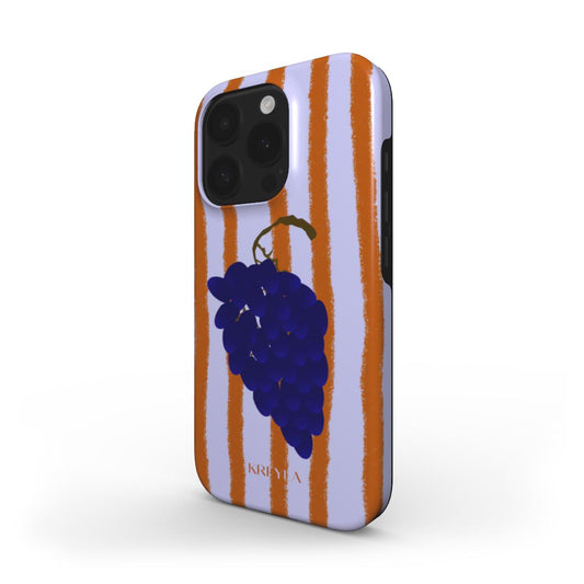 Kreyla Dark Grape Stripe Tough Phone Case