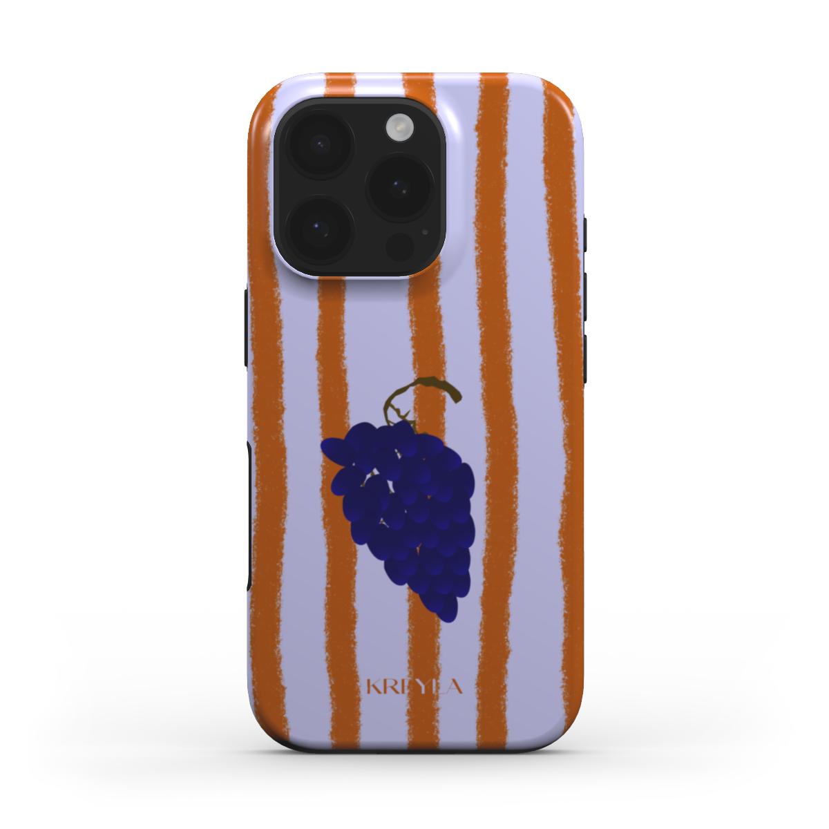 Kreyla Dark Grape Stripe MagSafe Tough Phone Case