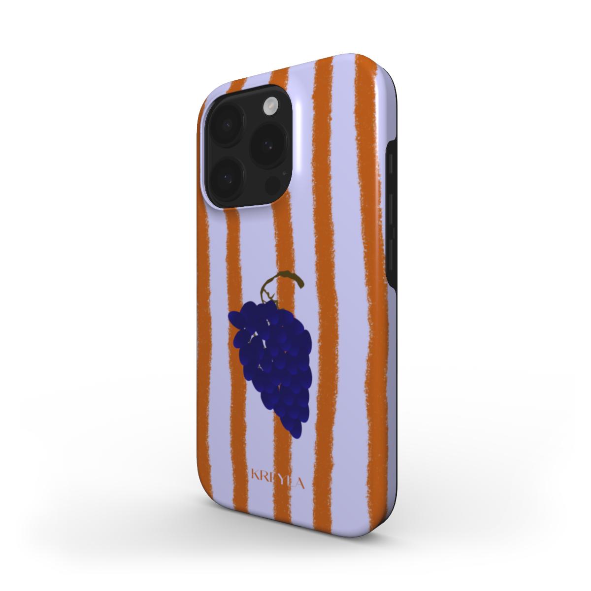 Kreyla Dark Grape Stripe MagSafe Tough Phone Case