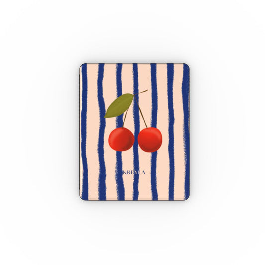 Kreyla Twin Cherry Stripe iPad Case