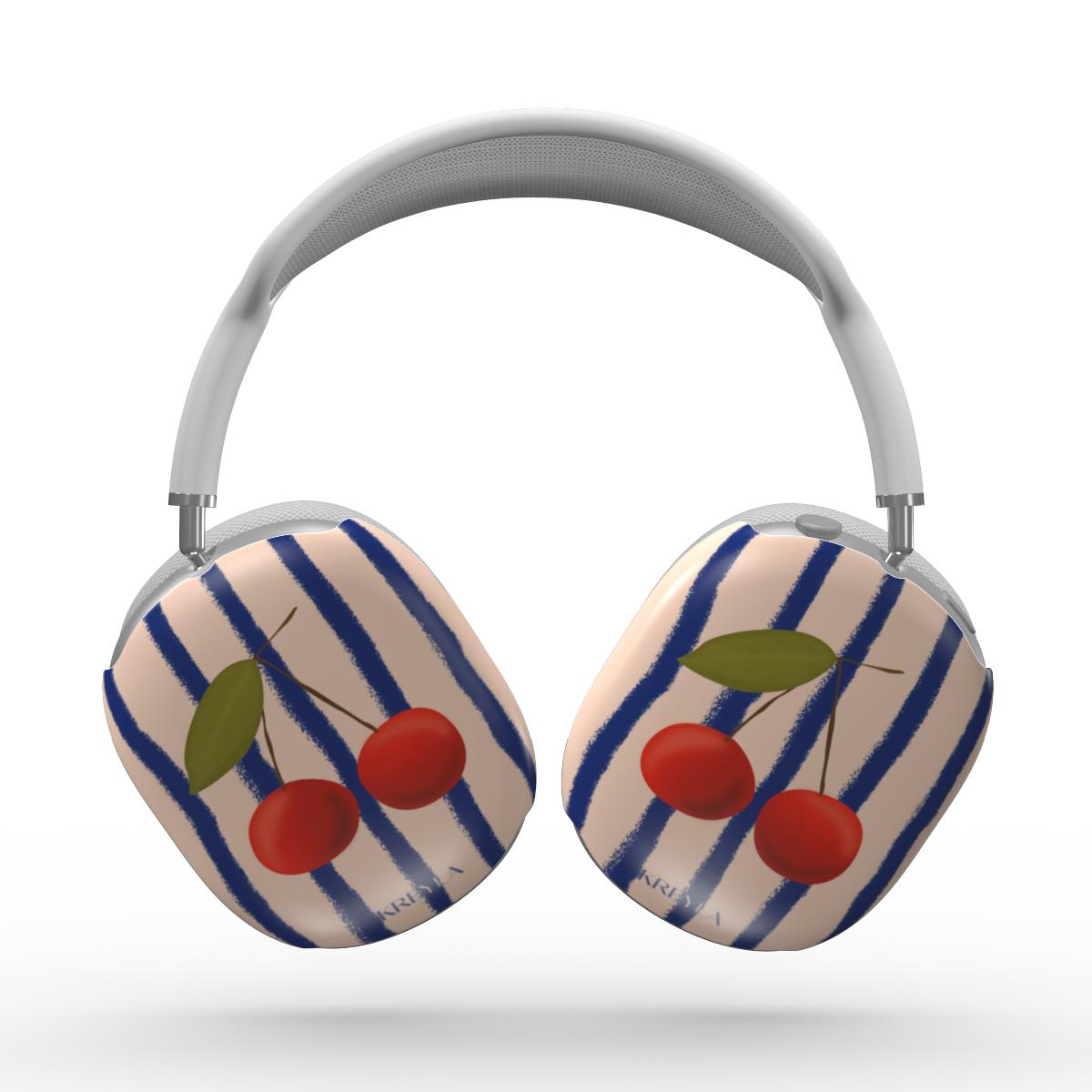 Kreyla Twin Cherry Stripe AirPods Max Tough Case
