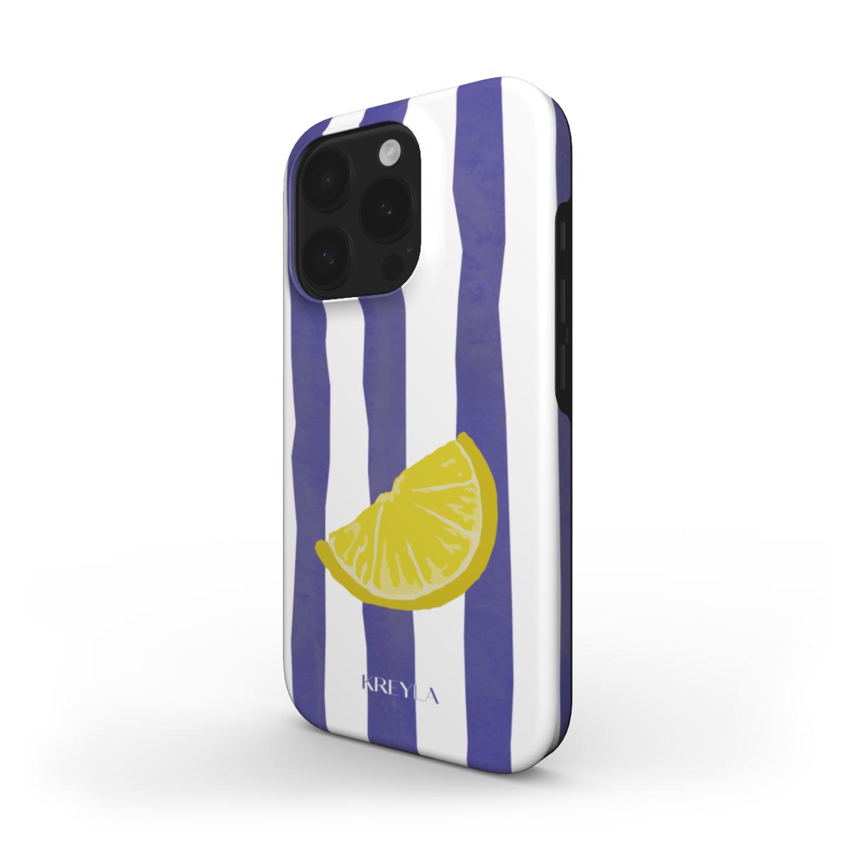 Kreyla Lemon Stripe Tough Phone Case