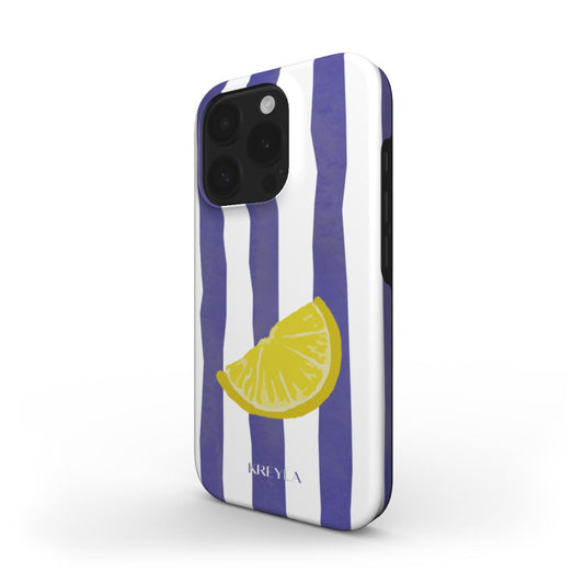 Kreyla Lemon Stripe Tough Phone Case