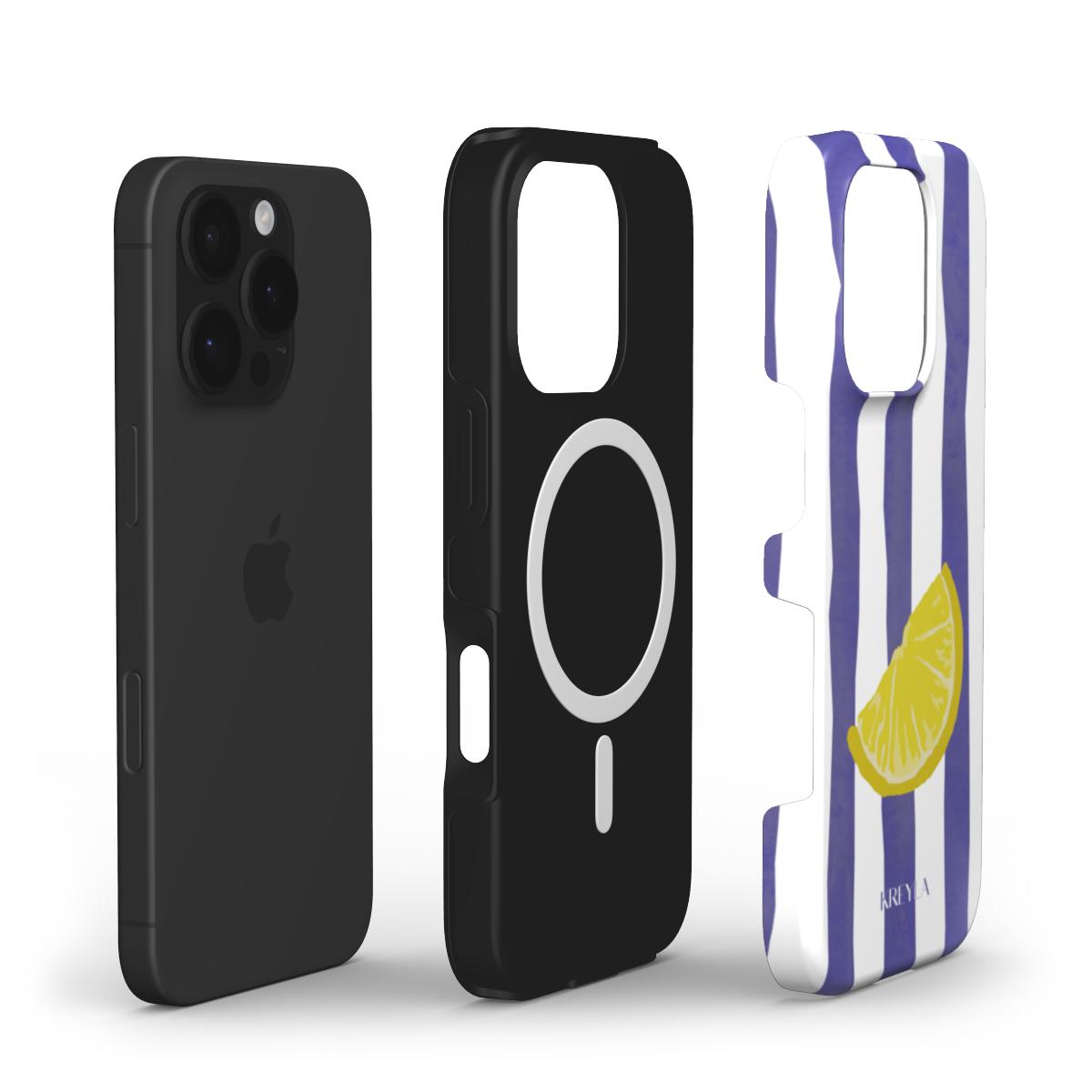 Kreyla Lemon Stripe MagSafe Tough Phone Case
