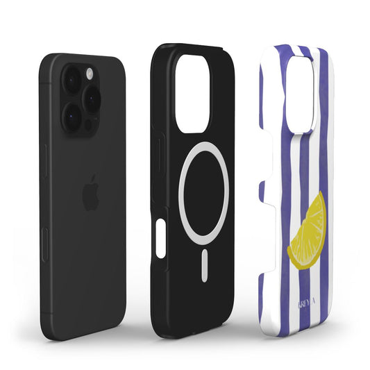 Kreyla Lemon Stripe MagSafe Tough Phone Case