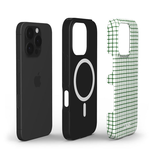 Kreyla Green Grid MagSafe Tough Phone Case