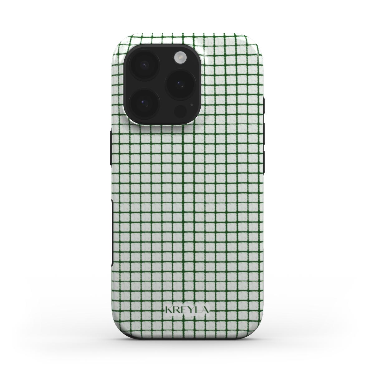 Kreyla Green Grid MagSafe Tough Phone Case