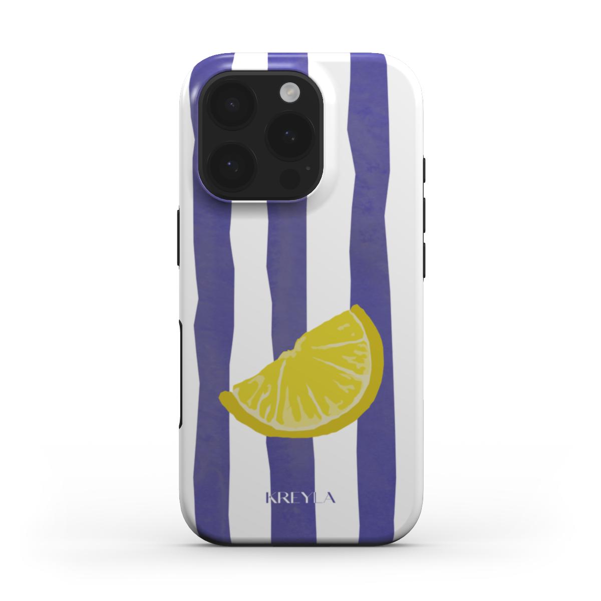 Kreyla Lemon Stripe Tough Phone Case