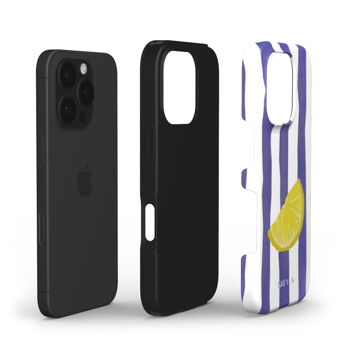 Kreyla Lemon Stripe Tough Phone Case