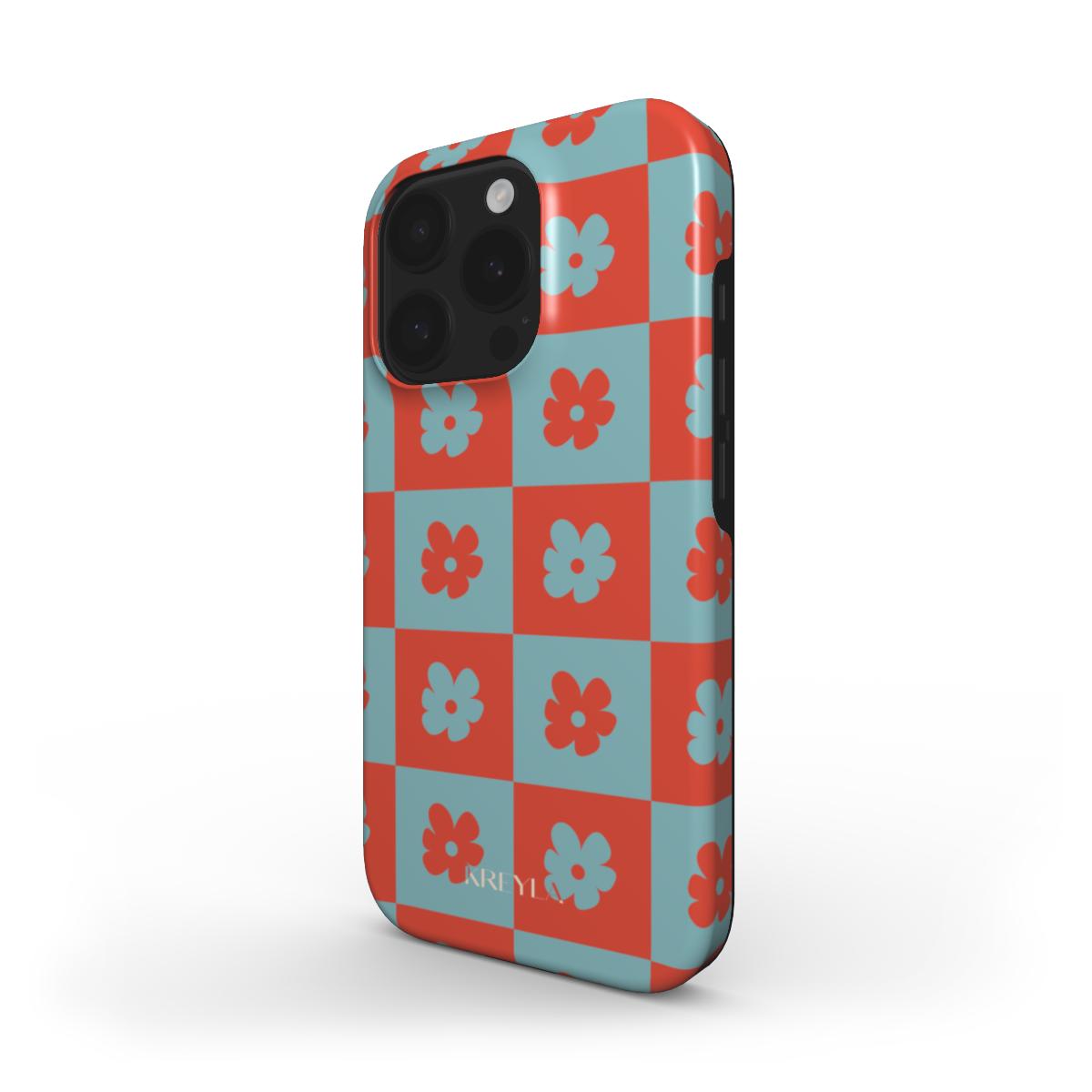Kreyla Bloom Check MagSafe Tough Phone Case