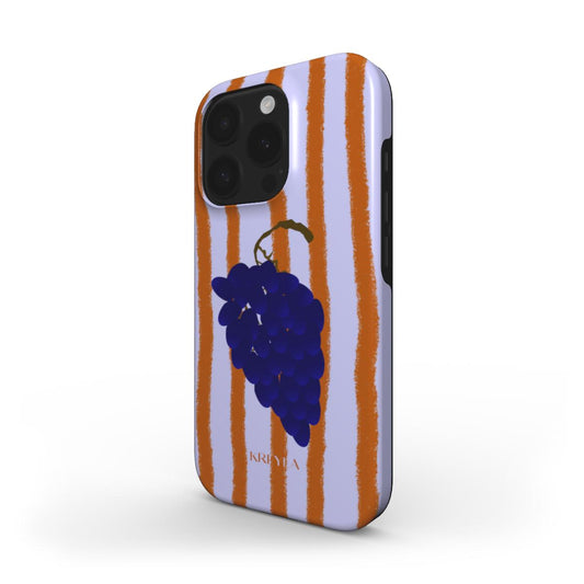 Kreyla Dark Grape Stripe Tough Phone Case