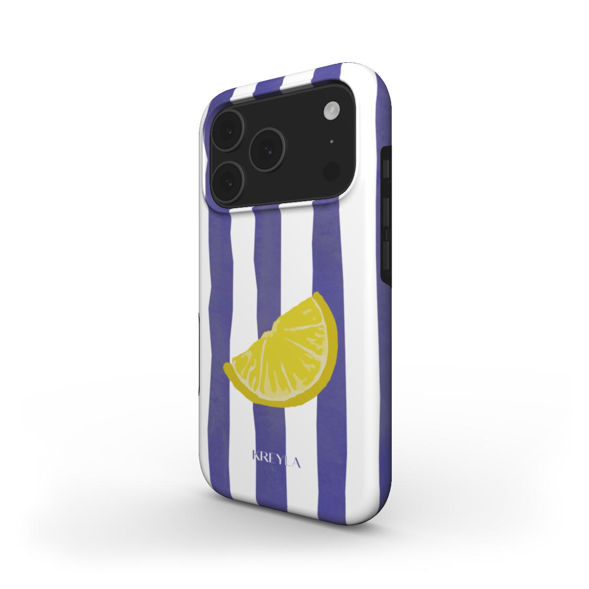 Kreyla Lemon Stripe Tough Phone Case
