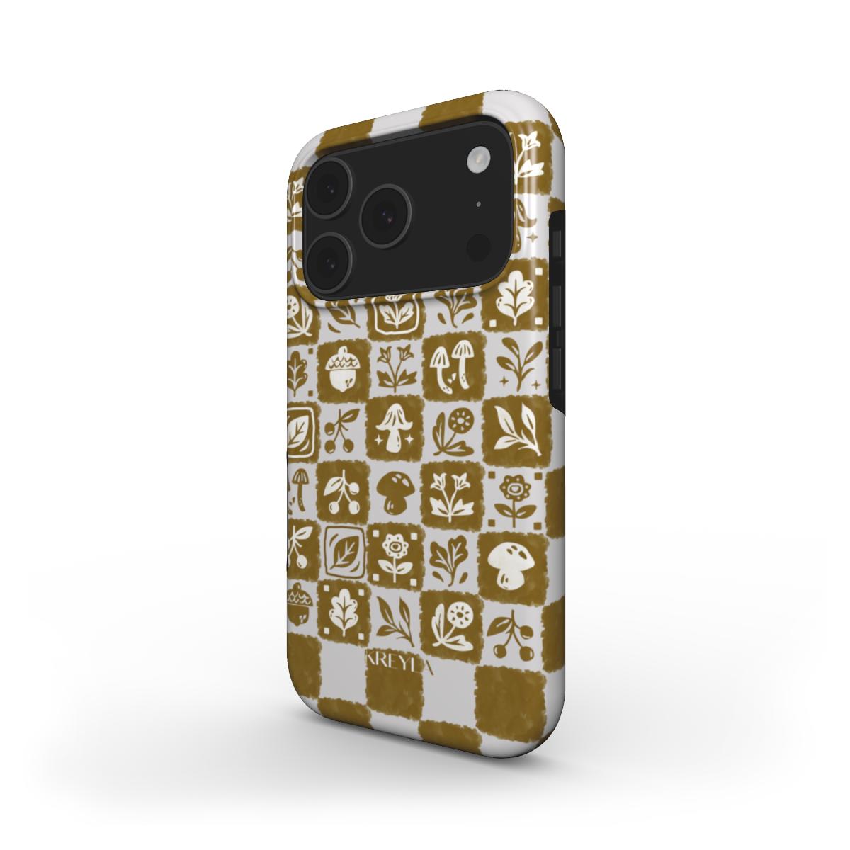 Kreyla Autumn Check Tough Phone Case