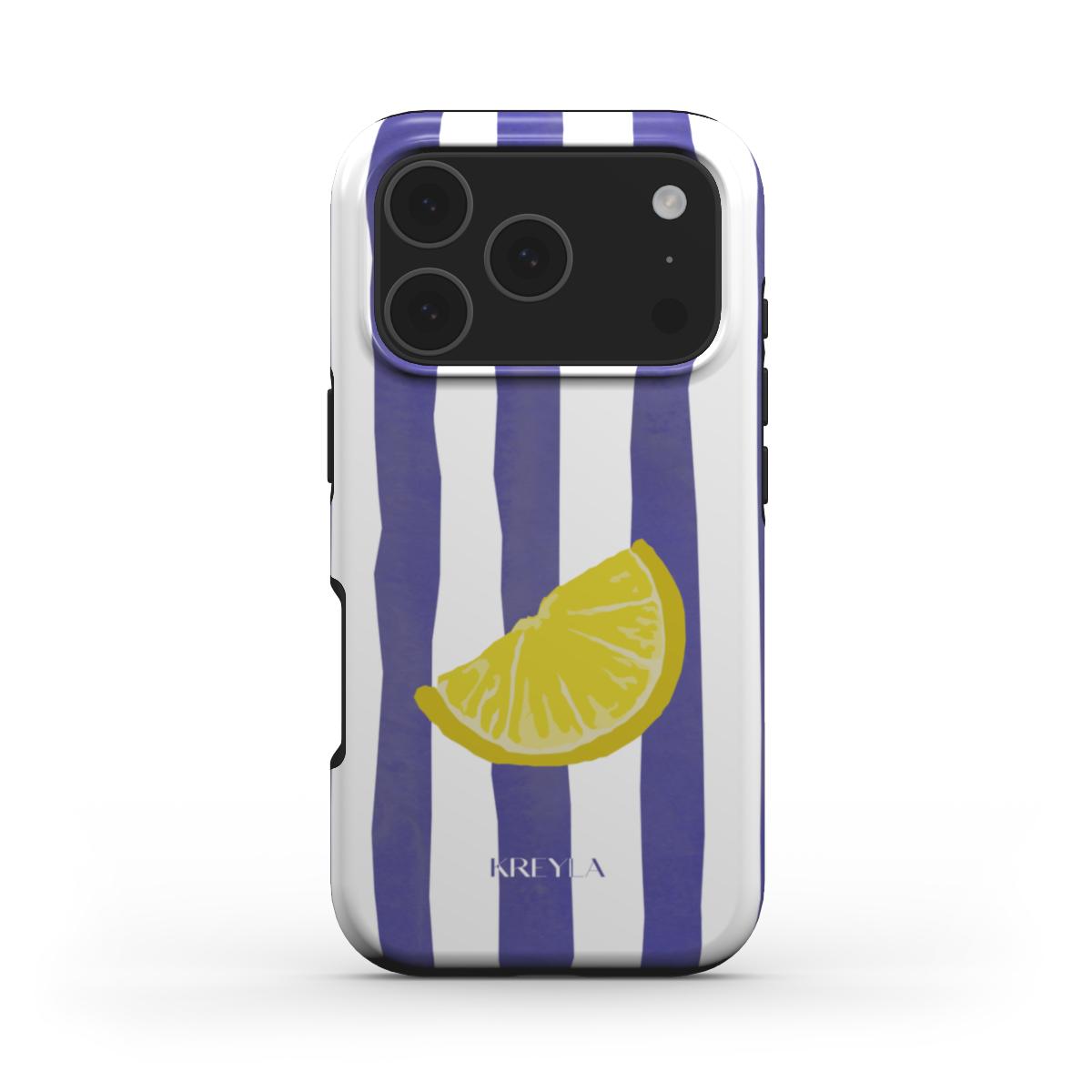 Kreyla Lemon Stripe Tough Phone Case