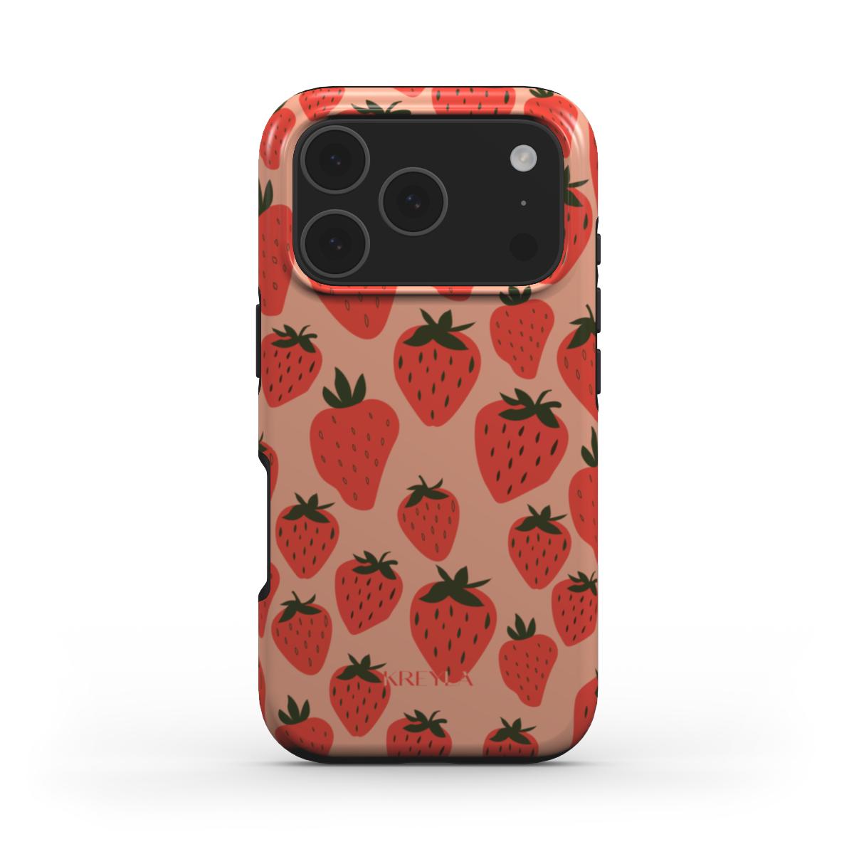Kreyla Strawberry Pop Tough Phone Case