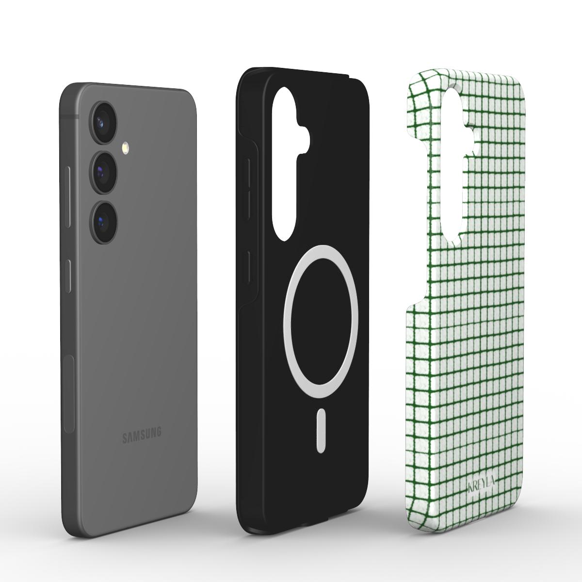 Kreyla Green Grid Magnetic Tough Phone Case
