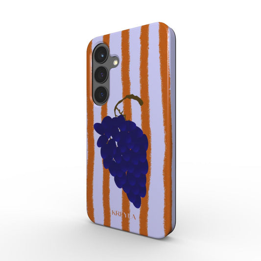 Kreyla Dark Grape Stripe Magnetic Tough Phone Case
