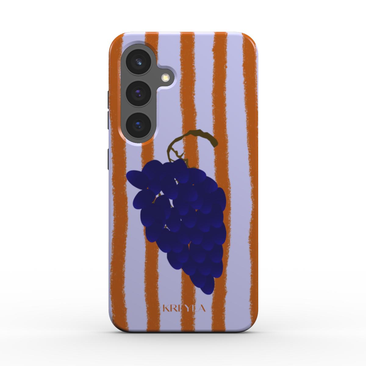 Kreyla Dark Grape Stripe Magnetic Tough Phone Case